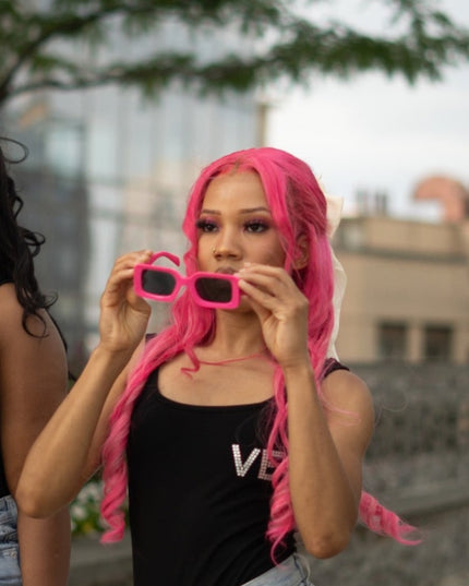 "Hard In The Pink" Glasses