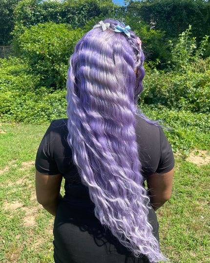 Purple 13x4 HD Lace Frontal Straight Wigs