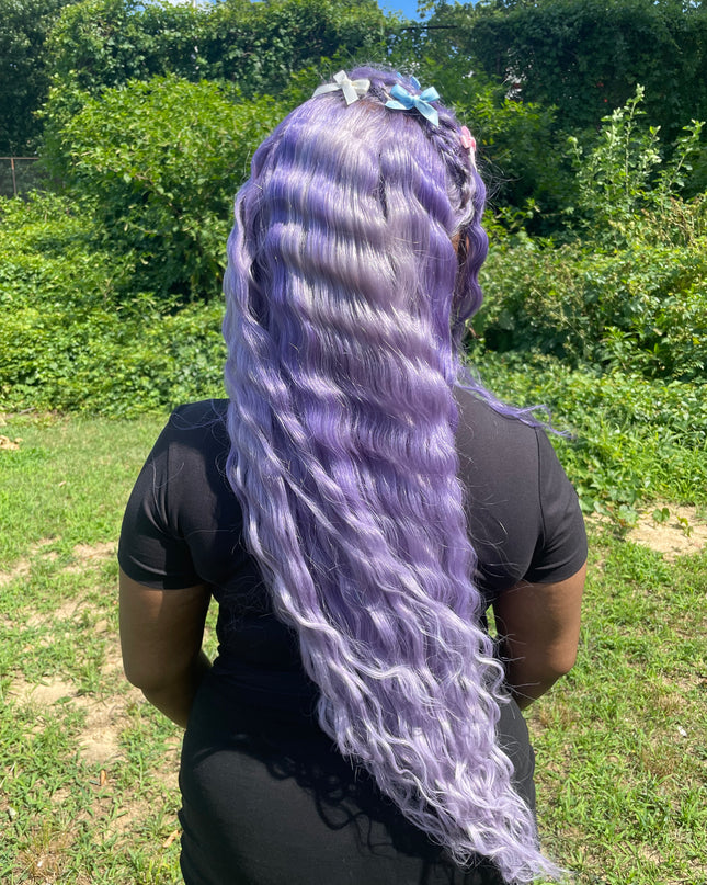 Purple 13x4 HD Lace Frontal Straight Wigs