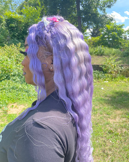 Purple 13x4 HD Lace Frontal Straight Wigs