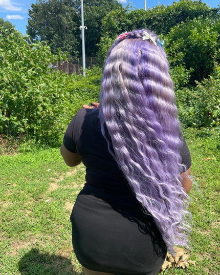 Purple 13x4 HD Lace Frontal Straight Wigs