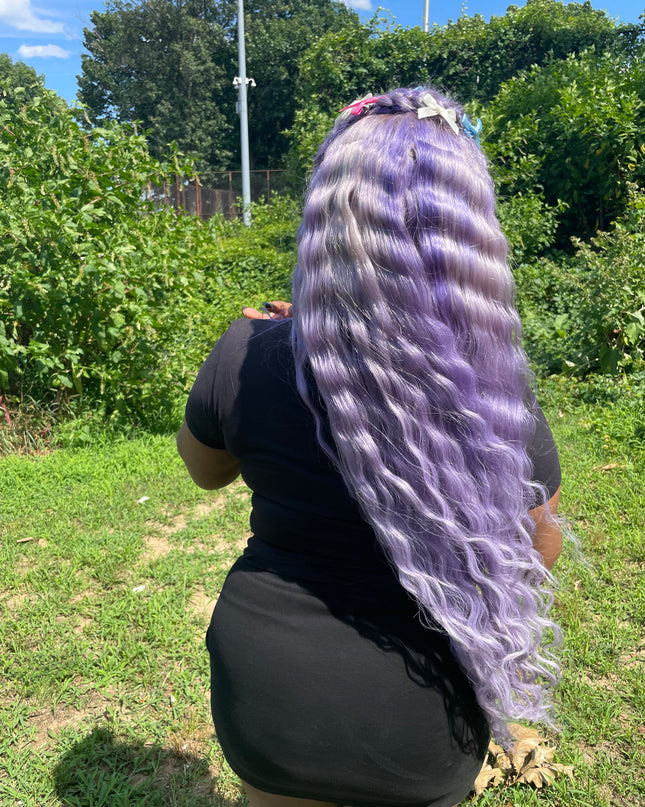 Purple 13x4 HD Lace Frontal Straight Wigs