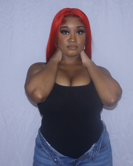 Solid Ribbed Knit Bodysuit