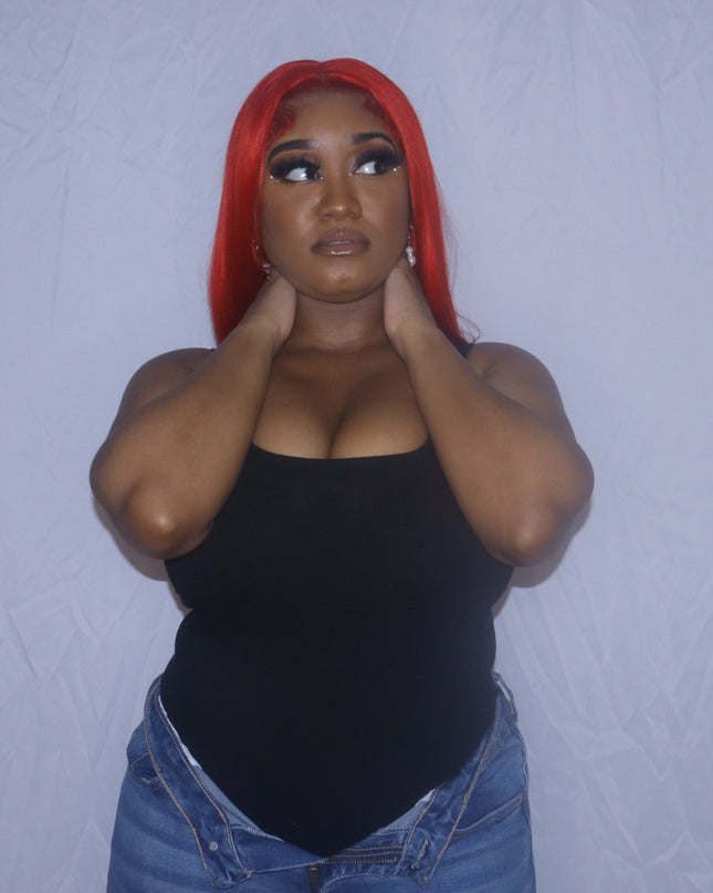 Solid Ribbed Knit Bodysuit