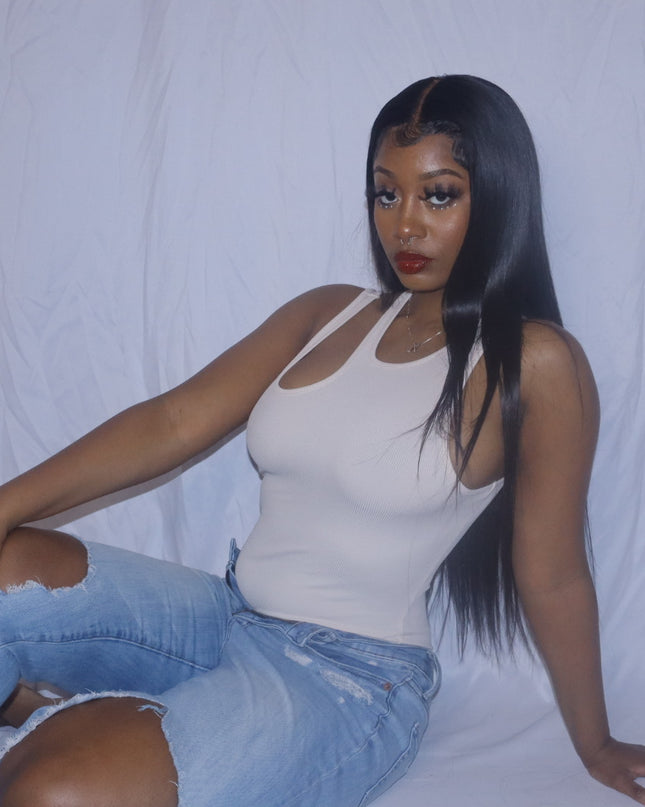 Solid Ribbed Knit Bodysuit